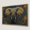 Elephant with Gold Accent Canvas Print