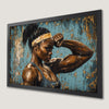 Empowering Female Athlete Art Poster for Gym Decor