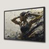 Empowering Female Athlete Motivational Canvas Print