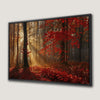 Enchanted Autumn Forest Canvas Print Magical Wall Art