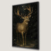 Enchanted Deer in Dark Forest Canvas Print for Home Decor