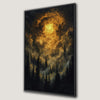 Enchanted Forest at Sunset Canvas Print Fantasy Decor