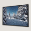 Enchanted Winter Forest Canvas Print Snowy Pines Art