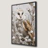 Enchanting Snowy Owl Canvas Print Bird of Prey Art