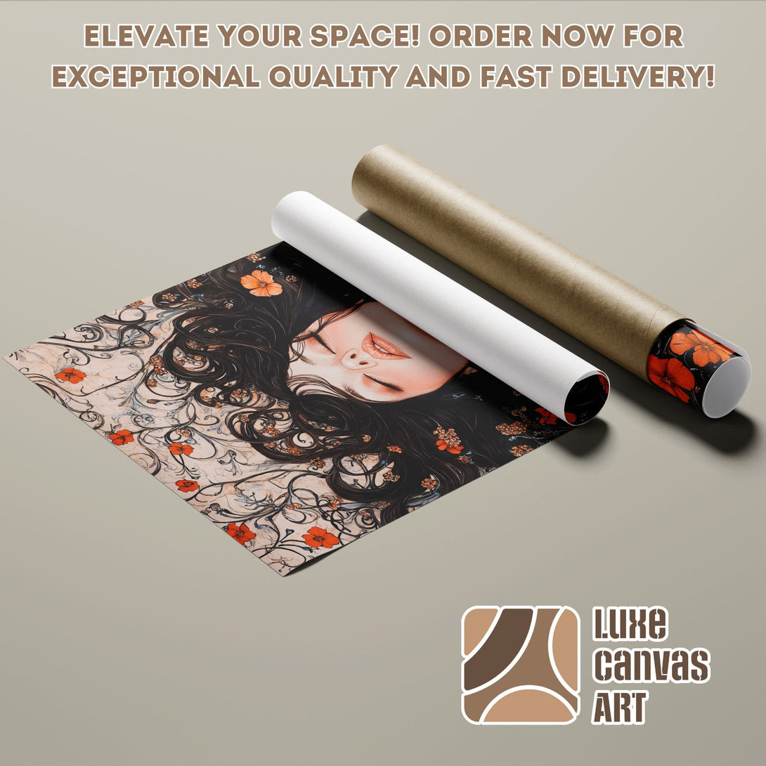 Poster Roll featuring a deer in a dark, modern style with a neutral color palette. Elevate your space!