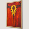 Ethnic Bull Skull Art Poster | Vibrant Wall Decor