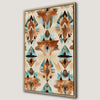 Ethnic Geometric Art Framed Canvas Print for Boho Decor