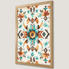 Ethnic Geometric Pattern Art Poster - Boho Chic Wall Decor