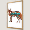 Ethnic Wolf Art Poster - Tribal Wildlife Decor for Your Walls