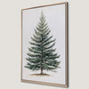 Evergreen Pine Tree Watercolor Painting Canvas Print Wall Art
