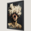Expressionist Girl Art Poster - Dramatic and Emotional Wall Decor