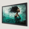 Expressive Black Woman Art Poster for Stylish Decor