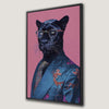 Fashion-Inspired Black Panther Canvas Print Artwork