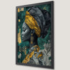 Fashionable African American Woman Art Poster for Modern Decor