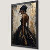 Fashionable Black Woman Art Poster for Modern Decor