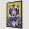Fashionable Tiger Portrait Art Poster - Stylish Wall Decor