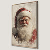 Father Frost Painting Canvas Print Abstract Winter Decor