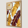Feather Dreamcatcher Art Poster - Boho Chic Wall Decor