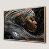 Feminine Ethnic Beauty Print Canvas Black Woman Art