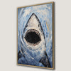 Ferocious Great White Shark Canvas Print Ocean Decor
