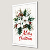 Festive Botanical Christmas Art Poster for Holiday Decor