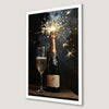 Festive Champagne Art Poster - Celebrate in Style!