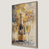 Festive Champagne Fireworks Canvas Print for Christmas