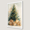 Festive Christmas Tree Art Poster for Holiday Cheer