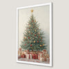 Festive Christmas Tree Art Poster for Holiday Decor