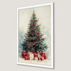 Festive Christmas Tree Art Poster for Holiday Decor