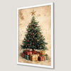 Festive Christmas Tree Art Poster | Holiday Home Decor
