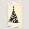 Festive Christmas Tree Art Poster - Holiday Wall Decor