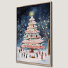 Festive Christmas Tree Canvas Print for Celebration