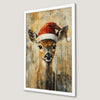 Festive Deer Art Poster - Rustic Christmas Wall Decor