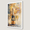 Festive Fireworks Celebration Art Poster for Christmas