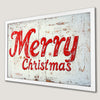 Festive Merry Christmas Typography Art Poster for Holiday Decor