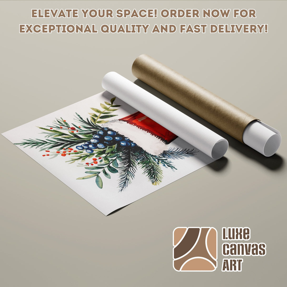 Watercolor Poster Roll with botanical art, neutral tones, and fast delivery. Shop now!