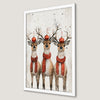 Festive Reindeer Art Poster for Christmas | Holiday Wall Decor