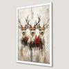 Festive Reindeer Art Poster for Christmas Wall Decor