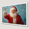 Festive Santa Claus Art Poster for Christmas Cheer