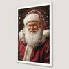 Festive Santa Claus Art Poster for Christmas Decor