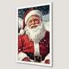 Festive Santa Claus Art Poster for Holiday Cheer