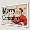 Festive Santa Claus Art Poster for Holiday Cheer