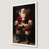 Festive Santa Claus Art Poster for Holiday Cheer