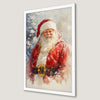 Festive Santa Claus Art Poster - Holiday Wall Decor