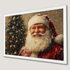 Festive Santa Claus Art Poster with Christmas Cheer