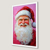 Festive Santa Claus Portrait Art Poster for Holiday Cheer