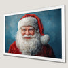 Festive Santa Claus Portrait Art Poster for Holiday Decor