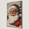 Festive Santa Claus Whimsical Canvas Print Christmas Art