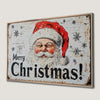 Festive Santa Claus Winter Snowflake Canvas Print Art